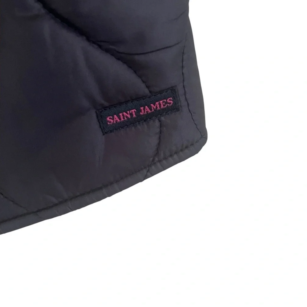 Saint James Maelie Navy Blue Quilted Vest NWT Size FR 40
